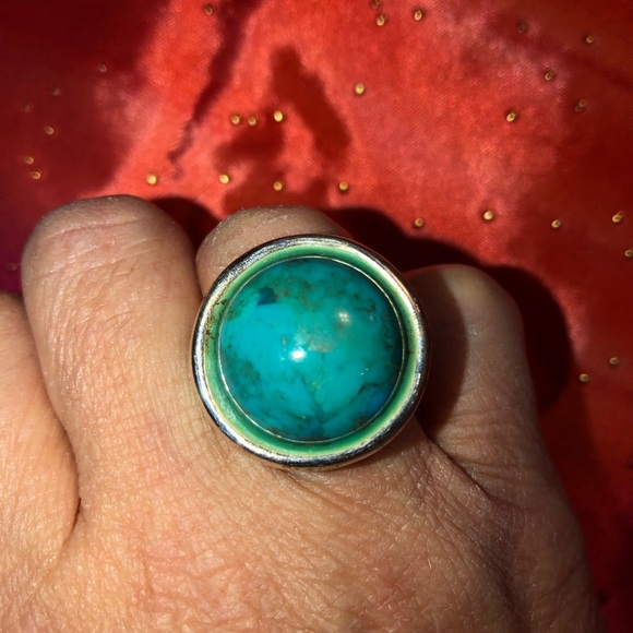 💎SALE Clyde Duneier Sterling SilverTurquoise Ring - Picture 1 of 5